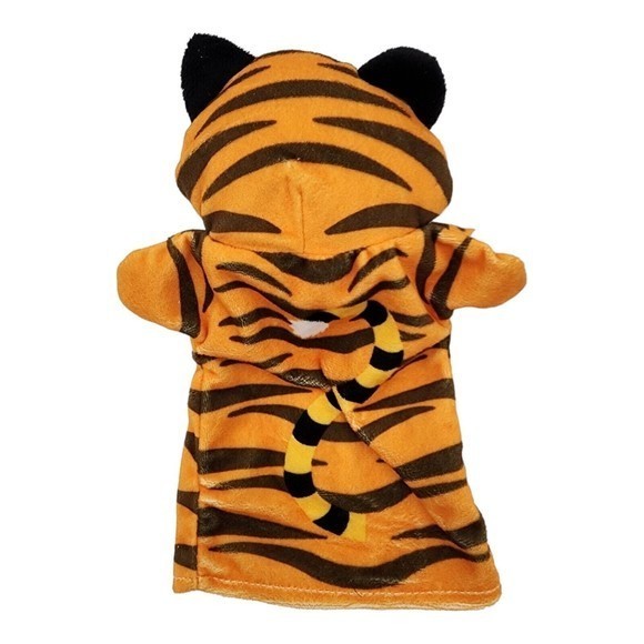 Melissa & Doug 9” ‎ Tiger Hand Puppet Plush Stuffed Head - Picture 2 of 6